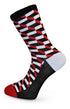 red, white and navy blue mens socks