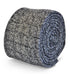 dark grey/gray box herringbone tweed slim wool tie