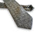 dark grey/gray box herringbone tweed slim wool tie