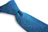 blue and purple check pattern tie in 100% cotton