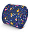 blue slim floral 100% cotton tie