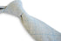 light blue and white check pattern tie in 100% wool