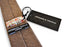 coffee brown tie in 100% cotton linen