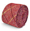 pink with maroon and yellow check slim cotton tie