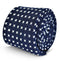 navy blue with cross design in 100% cotton linen tie
