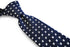 navy blue with cross design in 100% cotton linen tie