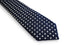 navy blue with cross design in 100% cotton linen tie