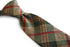 green, beige, orange and red check tie