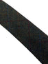 skinny dark green tweed tie with red and blue windowpane design