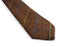 brown, blue and green check tweed skinny tie