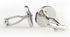 Beautiful black circular cuff links with studded jewel design