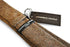 plain brown square design tie