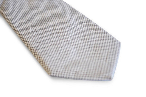 light grey dogtooth skinny tie