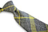 grey and yellow check tie