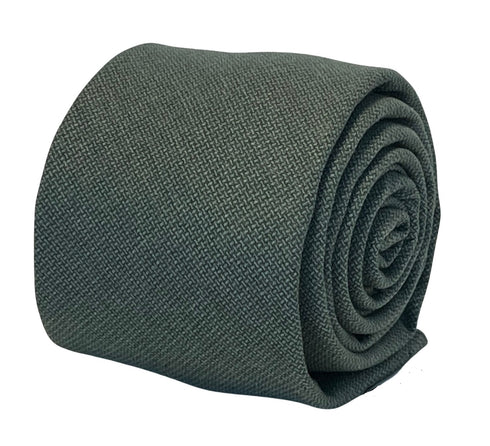 sea green textured cotton tie