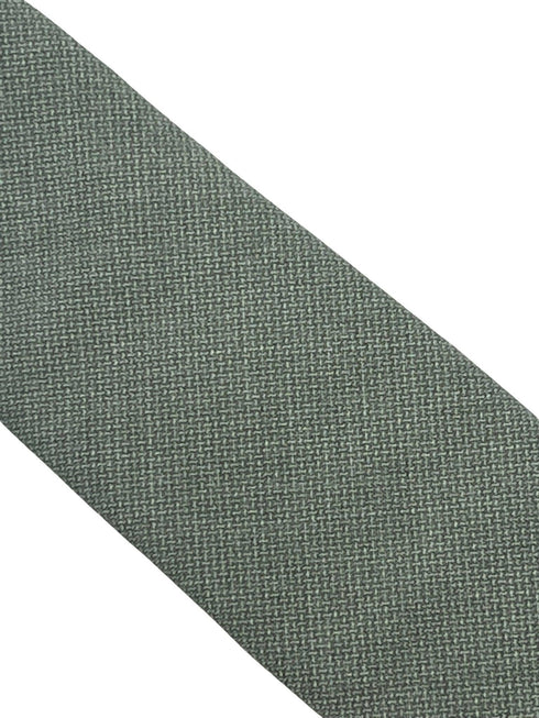 sea green textured cotton tie