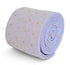lilac tie with white and orange polka dots