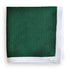 green knitted pocket square with white edging