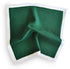 green knitted pocket square with white edging