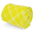 yellow and white check tie