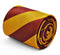 gold and burgundy barber striped tie