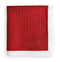 red knitted pocket square with white edging