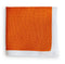 orange knitted pocket square with white edging