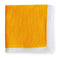yellow knitted pocket square with white edging