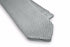 plain light grey skinny knitted tie with pointed end