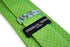 lime green tie with white pin spots