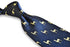 navy tie with llama design