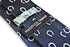 navy tie with horseshoe design