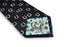 navy tie with horseshoe design