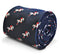 navy tie with showjumping jockey design
