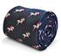 navy tie with showjumping jockey design