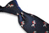 navy tie with showjumping jockey design