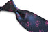 navy tie with pink bicycle design