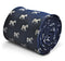 navy tie with zebra design
