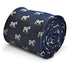navy tie with zebra design