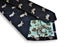 navy tie with hippo design