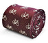 maroon mens tie with bicycle design