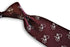 maroon mens tie with bicycle design
