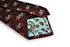 maroon mens tie with bicycle design