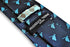 navy tie with dragonfly design