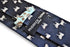 navy tie with goat design