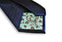 navy tie with herringbone design