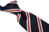 navy tie with white and red stripes design
