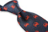 navy tie with crab design