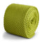 lime green plain knitted tie