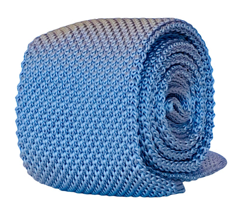 silver grey skinny knitted tie